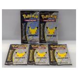 (5) 2021 Pokemon Celebrations Booster Packs
