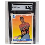 1991 Score Chipper Jones 1st Round DP SGC 8.5