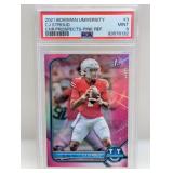 2021 Bowman U Chrome Prosp CJ Stroud Pink Ref PSA9