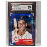 /100 2022 Topps Ch Plat Banks Blue Atomic Ref SGC9