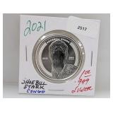 2021 1oz .999 Silv Congo Shoebill Stark