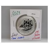 2023 1oz .999 Silver Cook Isl Ship $1