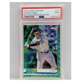 2019 A. Judge Chrome Batting Green Wave /99 PSA 9