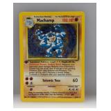 Pokemon 1999 1st Edition Machamp Holo 8 Scratch
