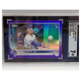 2022 Topps Ch Update Purple Ref Witt Jr. RC SGC 7