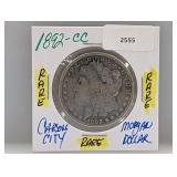 Rare 1892-CC 90% Silv Morgan $1 Dollar
