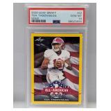 2020 Leaf Draft Gold Tua Tagovailoa RC 62 PSA 10