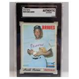 Hank Aaron 1970 Topp #500ï¿½ SGC Au *Color Added