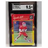 2016 Donruss Optic Red Yellow Prizm Hill RC SGC9.5