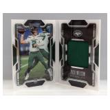 2021 Playbook Zack Wilson RC Booklet relic FRB-ZW1