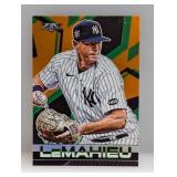 2021 Topps Fire DJ LeMahieu Orange /299 #165