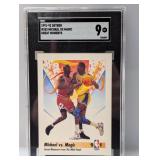 1991-92 Skybox #333 Michael vs Magic SGC 9 MT