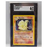 2000 Pokemon Base set 2 #13 Ninetales Holo SGC 6