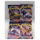 2020 Pokemon Sword & Shield 4 Booster Pack Art Set