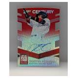 2015 Dustin Pedroia Elite 21st Red DC Auto 10/10