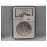 NGC 1994 MS69 1oz .999 Silv Eagle $1