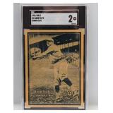 1931 W517 #4 Babe Ruth Hand Cut SGC 2