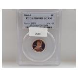 PCGS 2000-S PR69RD DCAM Lincoln Cent