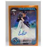 2024 Topps Ch Update Hancock RC Auto Orange Ref/25
