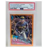 2023 Bowman Chrome Orange 21/25 Chourio RC PSA 9