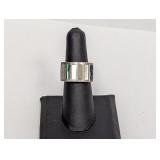 .925 Sterl Mother of Pearl/Abalone Ring Sz 6.5