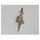 .925 Sterling Sword Brooch