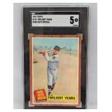 1962 Topps Babe Ruth Special Twilight Years SGC 5