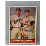 1961 Topps Sandy Koufax/Johnny Padres #207