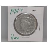 1934-D 90% Silver Peace $1 Dollar