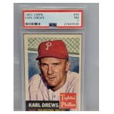 1953 Topps 59 Karl Drews PSA 7