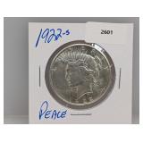 1922-S 90% Silver Peace $1 Dollar