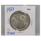 1923 90% Silver Peace $1 Dollar