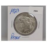 1923 90% Silver Peace $1 Dollar