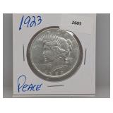 1923 90% Silver Peace $1 Dollar