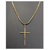 20' 14K Gold Filled Chain w/Cross Pendant