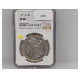 NGC 1894-O XF40 90% Silv Morgan $1