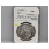 NGC 1899 XF45 90% Silv Morgan $1