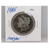 1885 90% Silver Morgan $1 Dollar