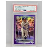 2022 Topps Chrome Update Rodriguez Purple PSA 9 RC