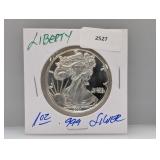 1oz .999 Silver Liberty Round