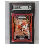 2024 Prizm DP Red Shimmer Stephen Curry 8/9 SGC 9