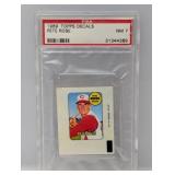 1969 Topps Decal Pete Rose PSA 7