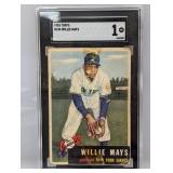 1953 Topps #244 Wllie Mays SGC 1