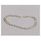 9' .925 Sterling Figaro Chain Bracelet