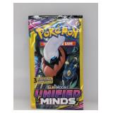 One 3-Card Mini Pokemon Unified Minds Booster Pack