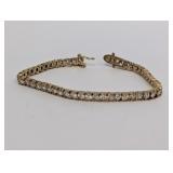7' Vermeil/.925 Sterling CZ Bracelet