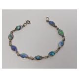 7' .925 Sterling Abalone Bracelet
