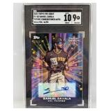 2023 Topps Pro Debut Zavala Auto Gold Foil/50 SGC9