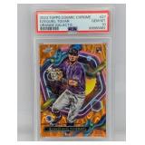 2023 Topps Cosmic Ch Tovar Orange Galactic PSA 10