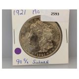 1921 90% Silver Morgan $1 Dollar